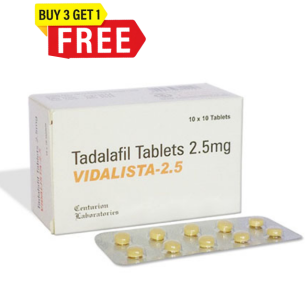 Vidalista (Cialis) 2.5 mg x 20 Tabs