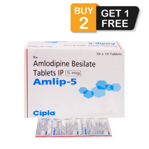 Amlip 5 mg – Amlodipine Besylate (10 Tablets)